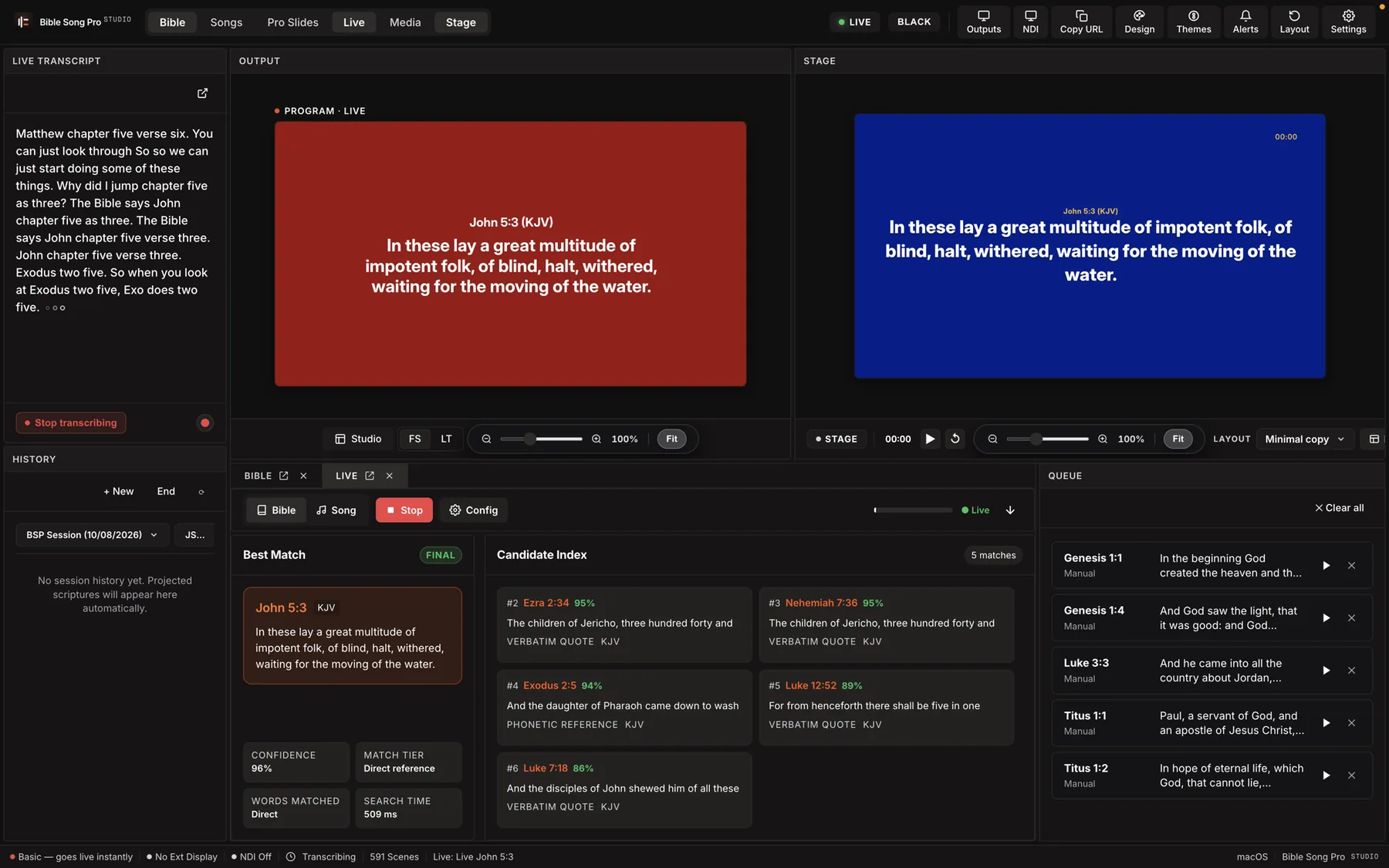 Bible Song Pro Studio Desktop Console