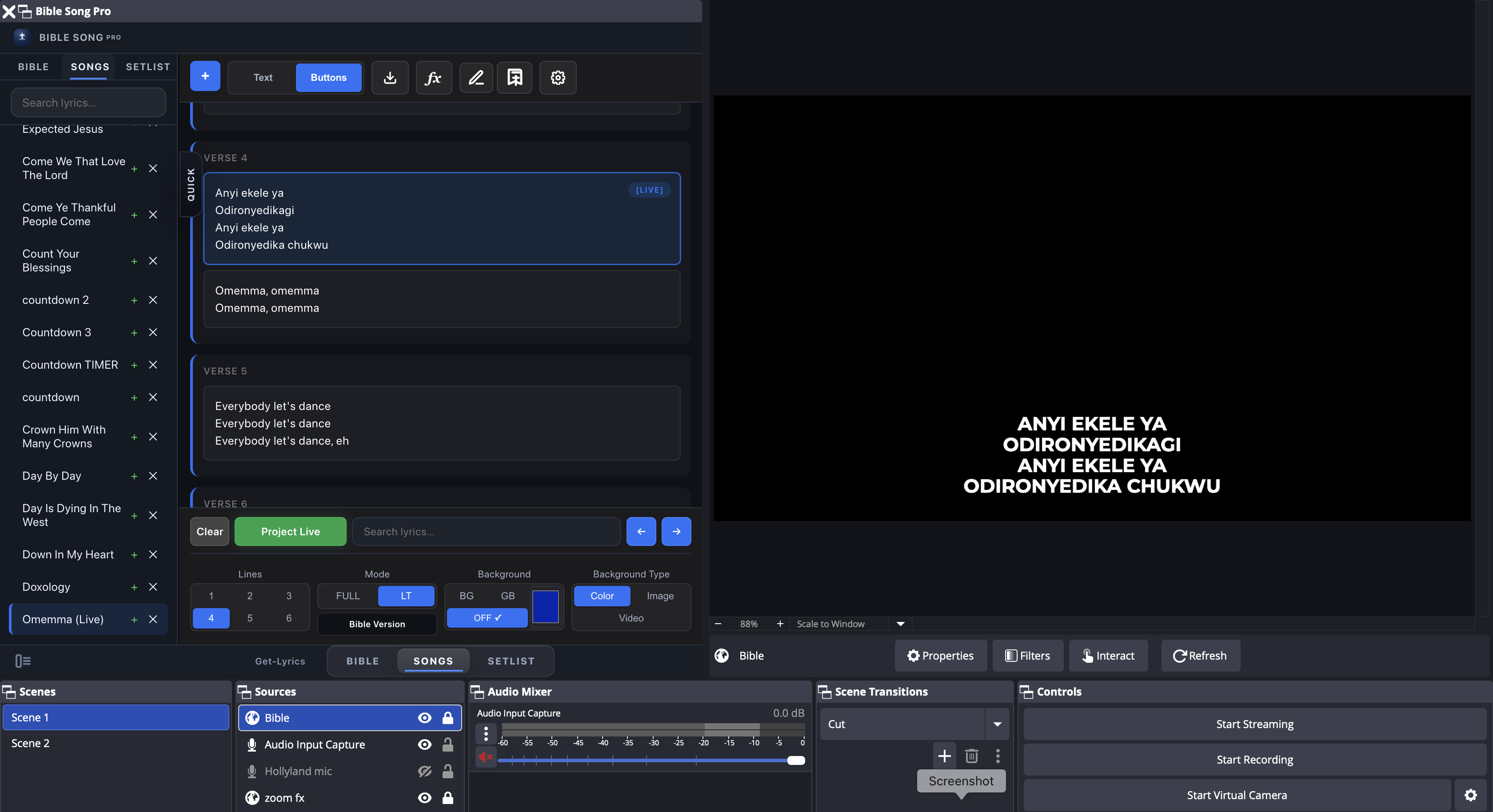 Bible Song Pro Plugin Screenshot